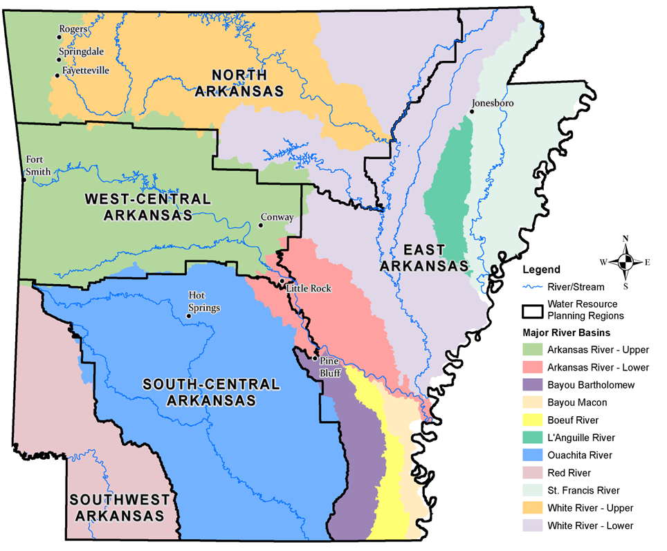 2014 Arkansas Water Plan River Basin Map